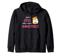 Just A Girl Who Loves Hamsters Zip Hoodie