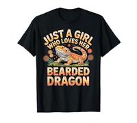 Just a Girl Who Loves Her Bearded Dragon Gifts for Women T-Shirt