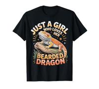 Just a Girl Who Loves Her Bearded Dragon Gifts for Women T-Shirt