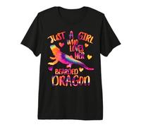 Just a Girl Who Loves her Bearded Dragon Lover Tie Dye Premium T-Shirt