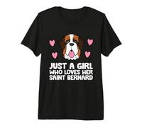 Just A Girl Who Loves Her Saint Bernard Premium T-Shirt