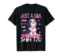 Just A Girl Who Loves Her Shih Tzu Cute Dog Women T-Shirt