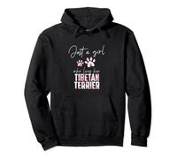 Just a girl who loves her tibetan terrier Pullover Hoodie