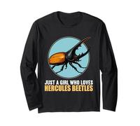 Just a Girl who Loves Hercules Beetles Hercules Beetle Long Sleeve T-Shirt