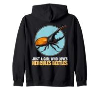 Just a Girl who loves Hercules Beetles Hercules Beetle Zip Hoodie