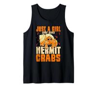 Just A Girl Who Loves Hermit Crabs Crustacean Crab Tank Top