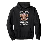 Just a Girl Who Loves Highland Cows Scottish Highland Cow Pullover Hoodie