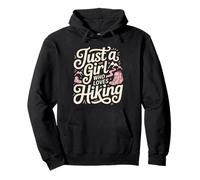 Just A Girl Who Loves Hiking Adventure Awaits Outdoors Pullover Hoodie