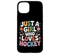 Just A Girl Who Loves Hockey Female Hockey Players Rink Case for iPhone 15 Plus
