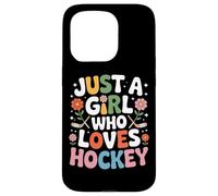 Just A Girl Who Loves Hockey Female Hockey Players Rink Case for iPhone 15 Pro