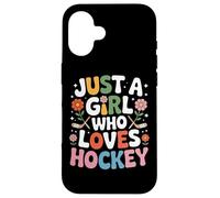 Just A Girl Who Loves Hockey Female Hockey Players Rink Case for iPhone 16