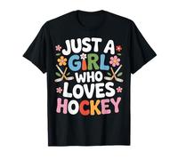 Just A Girl Who Loves Hockey Skater T-Shirt