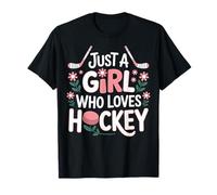 Just A Girl Who Loves Hockey Women Players T-Shirt