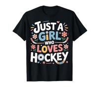 Just A Girl Who Loves Hockey Women's Hockey Player T-Shirt