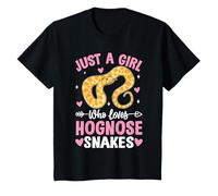 Just A Girl Who Loves Hognose Snakes Pet Reptile Snake Girls T-Shirt