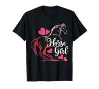 Just A Girl Who Loves Horses Equestrian Teenager Teen Kids T-Shirt