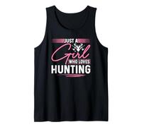 Just a Girl who Loves Hunting Outdoors Female Hunter Tank Top