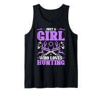 Just a Girl who Loves Hunting Outdoors Female Hunter Tank Top