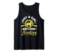 Just a Girl who Loves Hunting Outdoors Female Hunter Tank Top