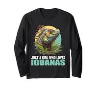 Just a Girl who Loves Iguanas. guanas Iguana Long Sleeve T-Shirt