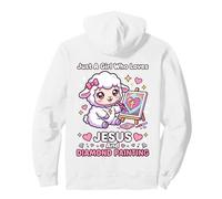 Just a Girl Who Loves Jesus and Diamond Painting Christian Pullover Hoodie