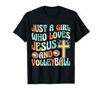 Just A Girl Who Loves Jesus and Volleyball T-Shirt