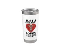 Just A Girl Who Loves Jesus Stainless Steel Insulated Tumbler