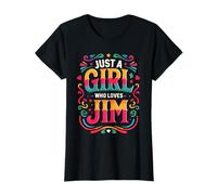 Just A Girl who loves JIM T-Shirt Cute JIM T-Shirt
