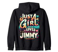 Just A Girl who loves JIMMY T-Shirt Cute JIMMY Zip Hoodie