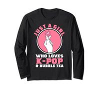 Just a Girl who loves K-Pop & Bubble Tea K-Pop Long Sleeve T-Shirt