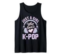 Just A Girl Who Loves K Pop Funny K Pop Fan Quote Tank Top