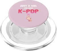 Just a Girl Who Loves K-Pop Music Lovers Heart PopSockets PopGrip for MagSafe