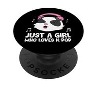 Just a Girl Who Loves K-Pop Music PopSockets Adhesive PopGrip