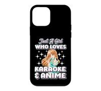 Just A Girl Who Loves Karaoke And Anime Cute Singing Mic Case for iPhone 12 mini