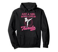 Just A Girl Who Loves Karate Women Karate Kick Pullover Hoodie