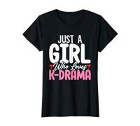 Just A Girl Who Loves Kdrama Binge Watcher Drama Lovers T-Shirt