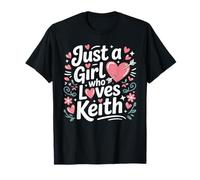 Just A Girl who Loves Keith T-Shirt Cute Keith T-Shirt