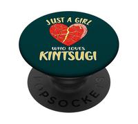 Just A Girl Who Loves Kintsugi Japanese Pottery Art PopSockets Adhesive PopGrip