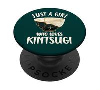 Just A Girl Who Loves Kintsugi Japanese Pottery Art PopSockets Adhesive PopGrip