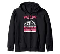 Just A Girl Who Loves Komodo Dragon Reptile Lovers Gifts Zip Hoodie