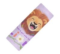 Just A Girl Who Loves Lion printed yoga mats in bulk for men, natural rubber non slip, with yoga mat bag tapete para ejercicio 71x26 inches