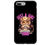 Just a Girl Who Loves Lions Cub Mane Cute Kids Women Lion Case for iPhone 7 Plus/8 Plus
