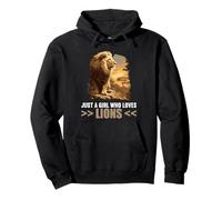 Just a Girl who loves Lions Lion Pullover Hoodie