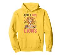 Just a Girl Who Loves Lions Pullover Hoodie