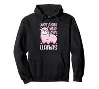 Just A Girl Who Loves Llamas No Prob-Llama Alpaca Llama Pullover Hoodie