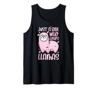 Just A Girl Who Loves Llamas No Prob-Llama Alpaca Llama Tank Top