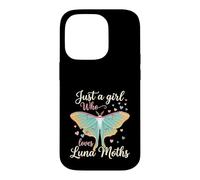 Just A Girl Who Loves Luna Moths Moon Insect Lover Case for iPhone 14 Pro