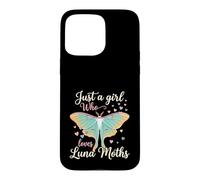 Just A Girl Who Loves Luna Moths Moon Insect Lover Case for iPhone 15 Pro Max