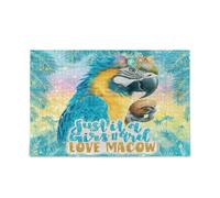 Just A Girl Who Loves Macaw Puzzles for Adults Impossible Difficult Challenging Family Puzzle 500 Piecing