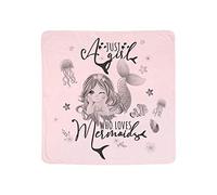 Just a Girl Who Loves Mermaids Ocean Fish Underwater World Art Kids Present Baby Born Baby Shower Pink/Blue Coloured Double Layer Cotton Baby Blanket. (Pink)